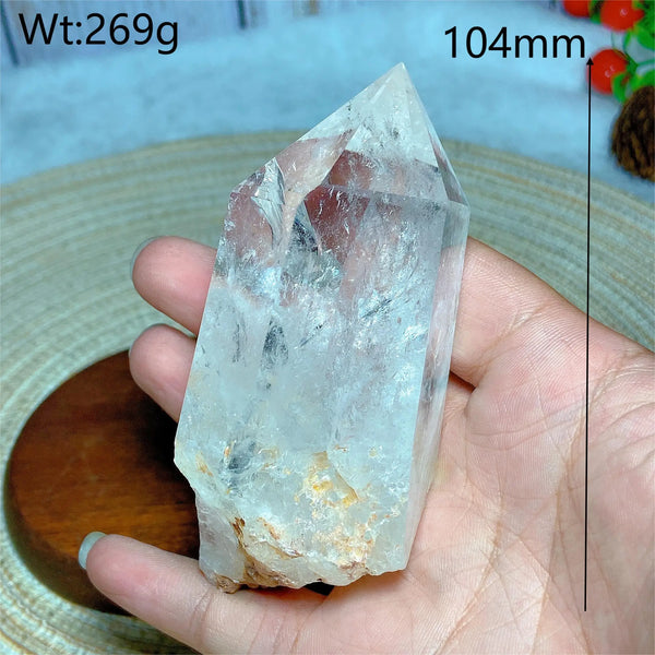 Clear Rainbow Quartz Crystal Tower-ToShay.org