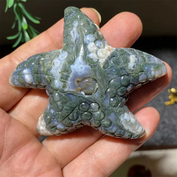 Green Moss Agate Starfish-ToShay.org