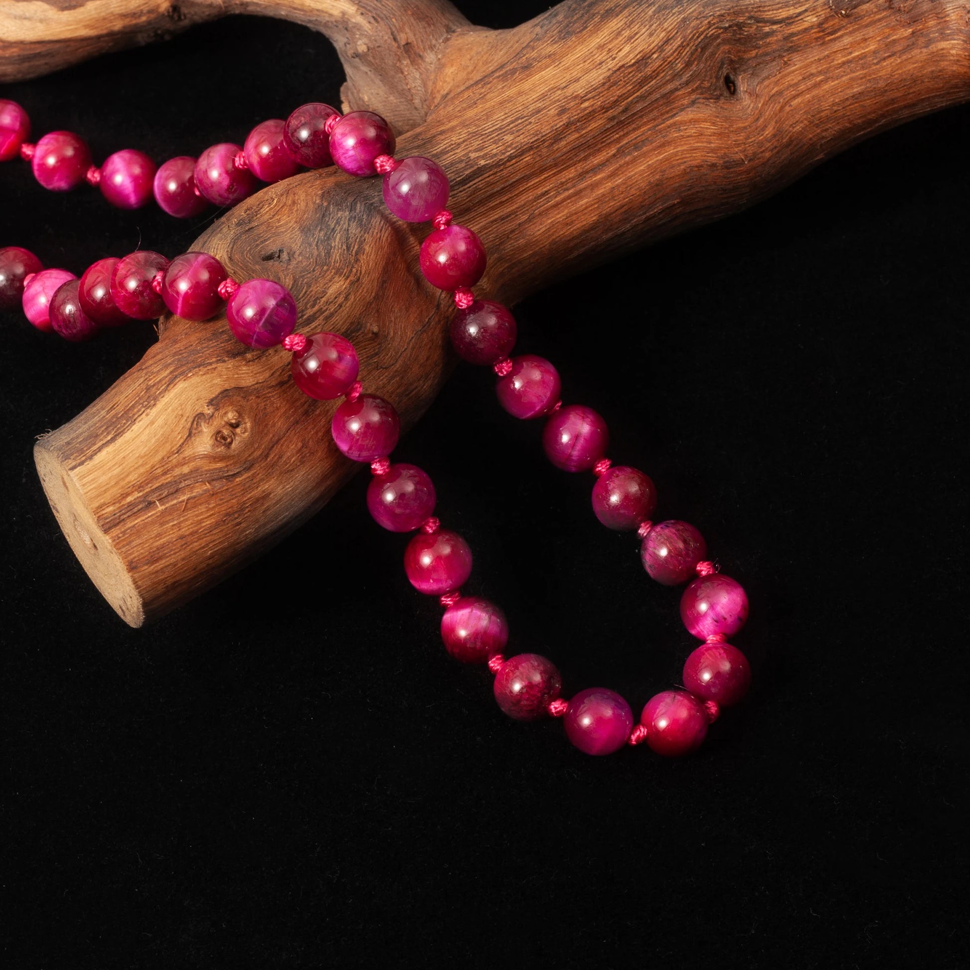 Red Rose Tiger Eye Mala-ToShay.org