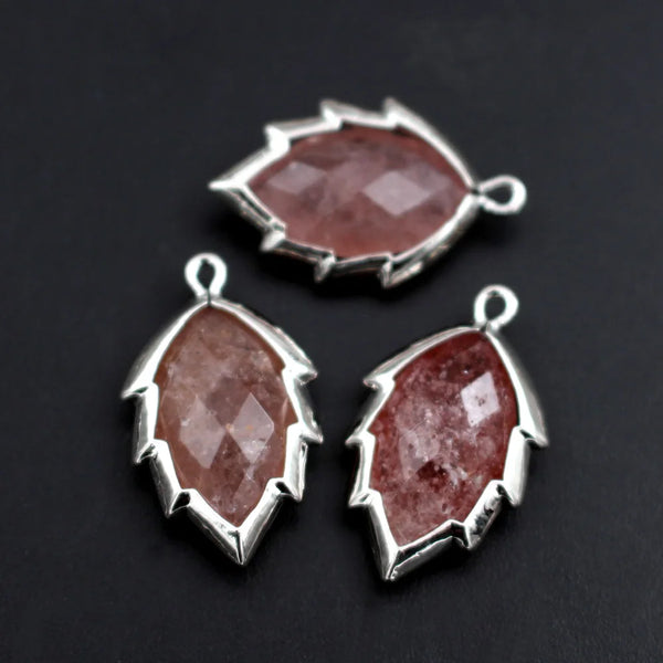 Mixed Crystal Leaf Charms-ToShay.org