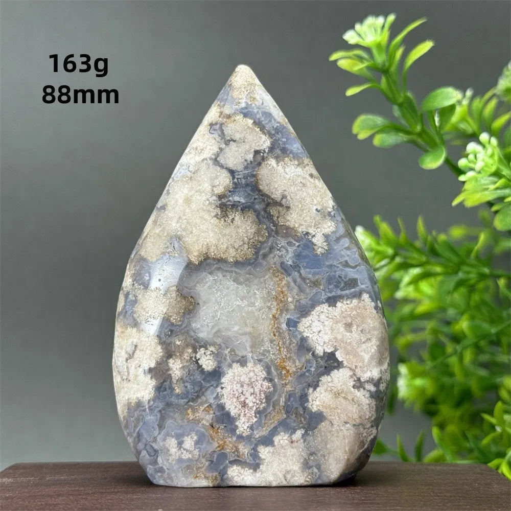 Blue Cherry Blossom Agate Torch-ToShay.org
