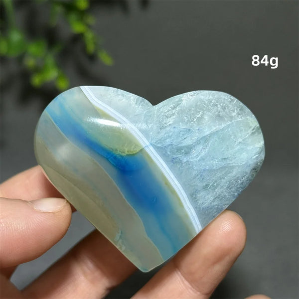 Blue Agate Heart-ToShay.org