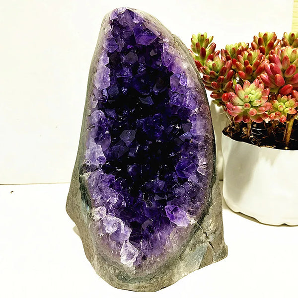 Purple Amethyst Geode Quartz-ToShay.org