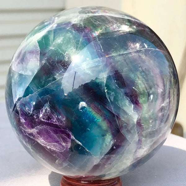 Green Fluorite Crystal Ball-ToShay.org