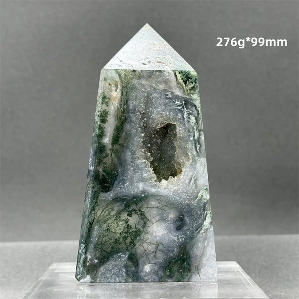 Green Aquatic Agate Tower-ToShay.org