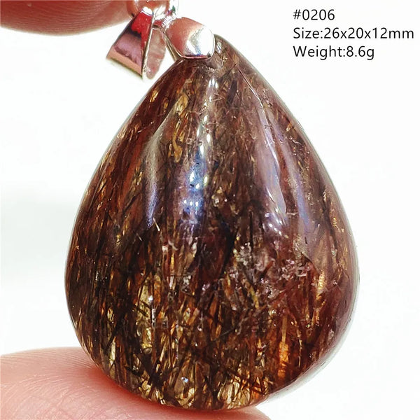 Gold Rutilated Quartz Pendant-ToShay.org