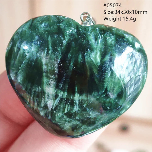 Green Seraphinite Pendant-ToShay.org