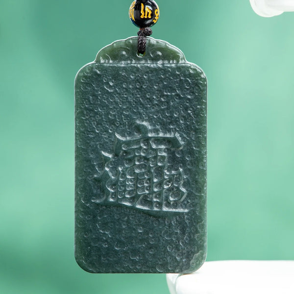 Green Jade Pixiu Pendant-ToShay.org