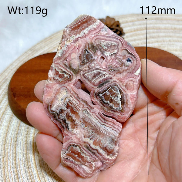 Pink Rhodochrosite Slices-ToShay.org