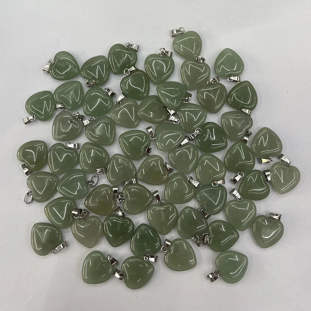 Mixed Crystal Heart Pendants-ToShay.org