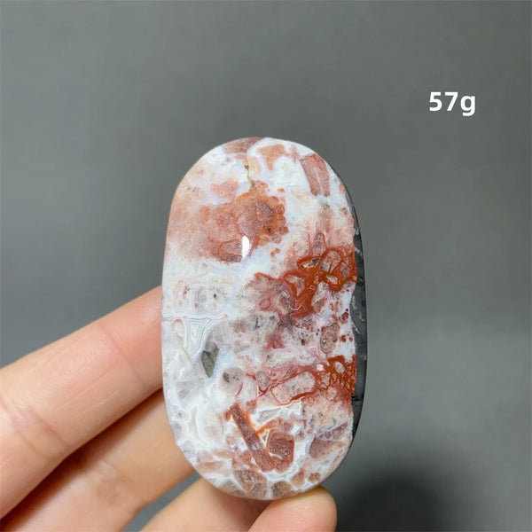 Red Agate Palm Stone-ToShay.org