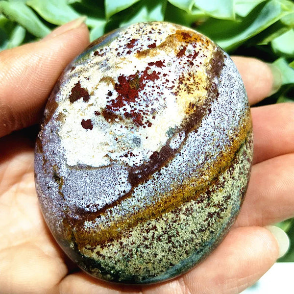 Ocean Jasper Palm Stone-ToShay.org