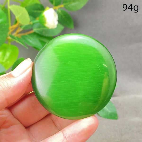 Green Cats Eye Pendant-ToShay.org