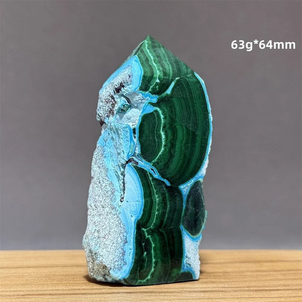 Blue Green Chrysocolla Tower-ToShay.org