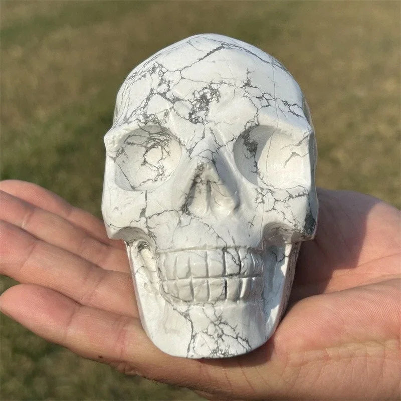 White Howlite Skull-ToShay.org
