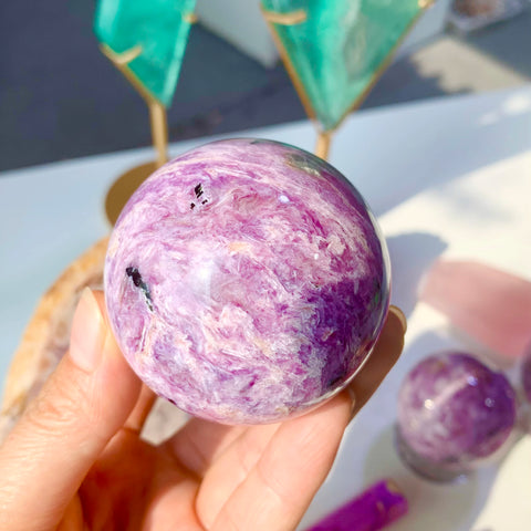 Purple Charoite Ball-ToShay.org