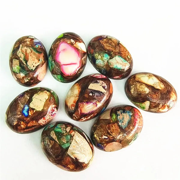 Mixed Imperial Jasper Cabochons-ToShay.org