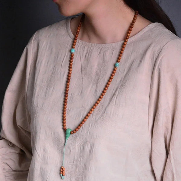 Brown Sandalwood Buddha Beads-ToShay.org