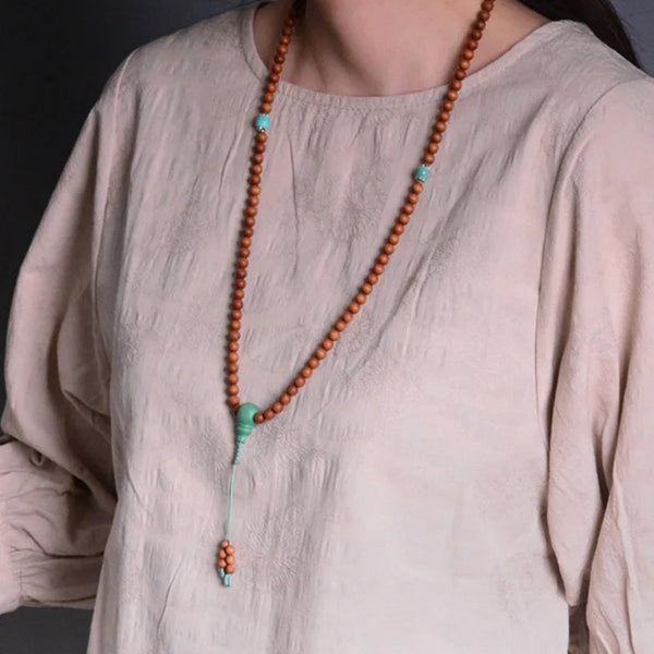 Brown Sandalwood Buddha Beads-ToShay.org