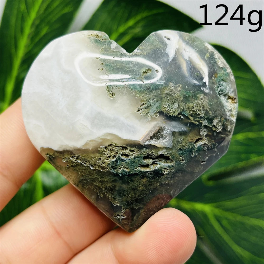 Green Moss Agate Hearts-ToShay.org