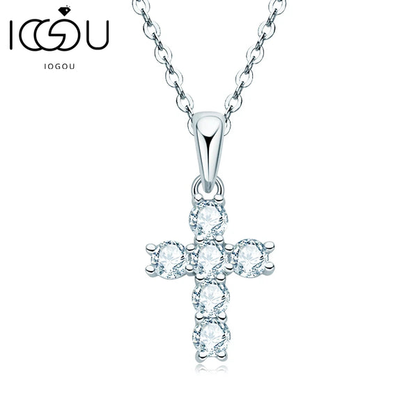 Gold Crystal Cross Pendant-ToShay.org
