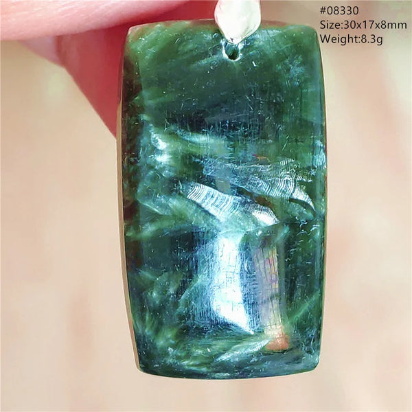 Green Seraphinite Pendant-ToShay.org