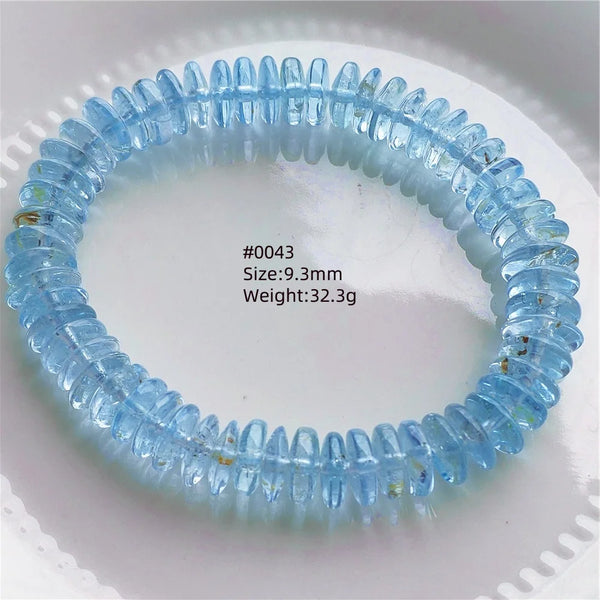 Blue Topaz Abacus Bead Bracelet-ToShay.org