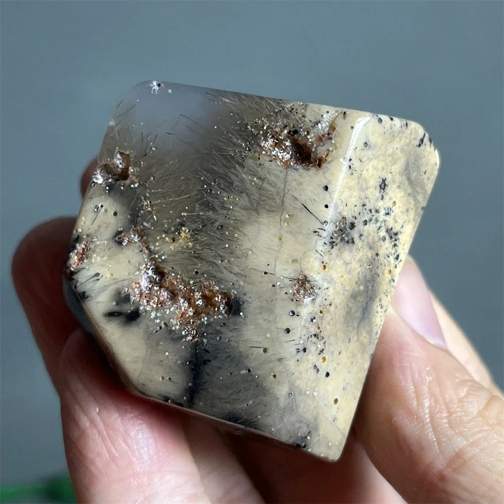 Black Rutilated Hair Raw Quartz-ToShay.org