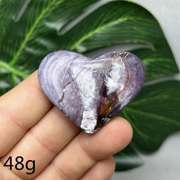 Purple Mica Crystal Heart-ToShay.org