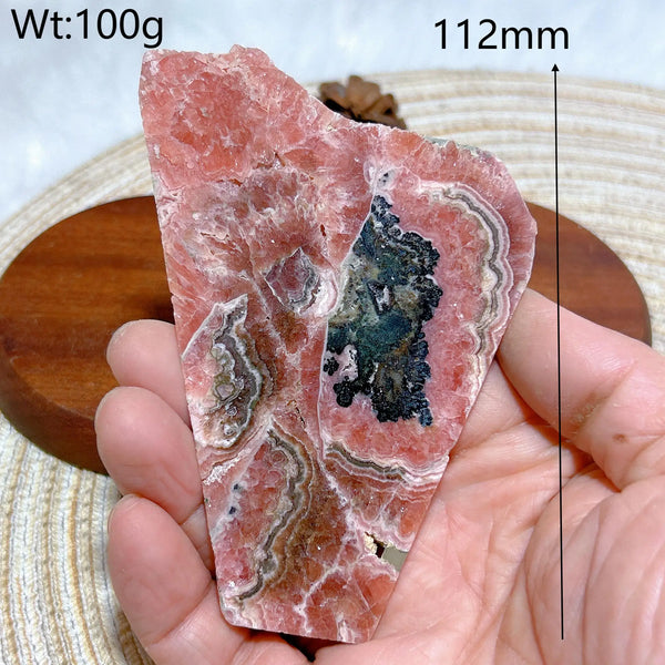Pink Rhodochrosite Slices-ToShay.org