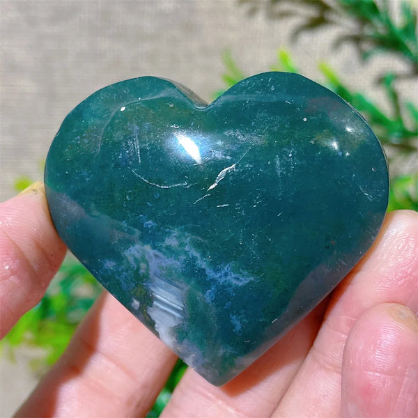 Green Moss Agate Heart-ToShay.org