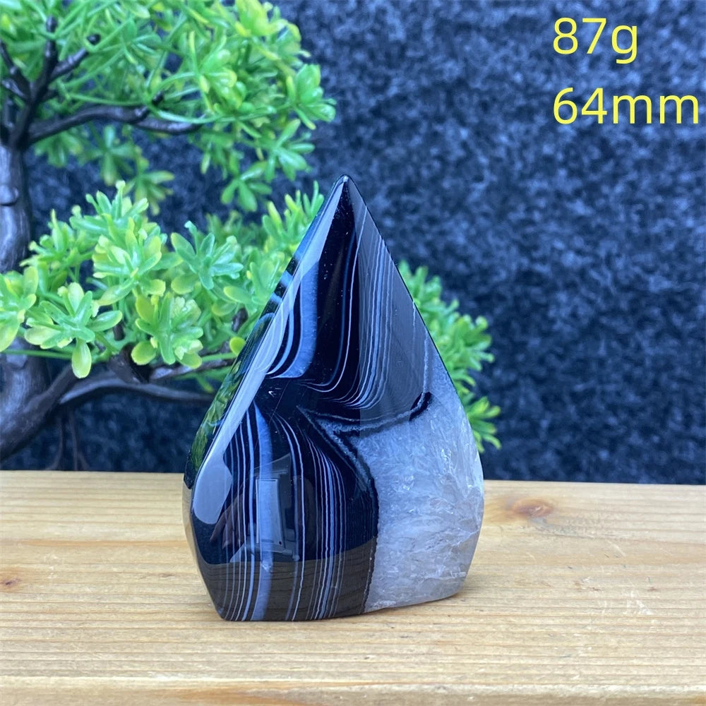 Black Silk Stripe Agate-ToShay.org