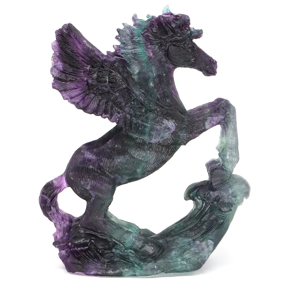 Rainbow Fluorite Flying Horse-ToShay.org