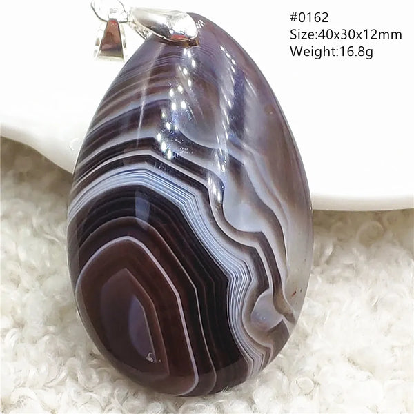 Grey Lace Agate Pendant-ToShay.org