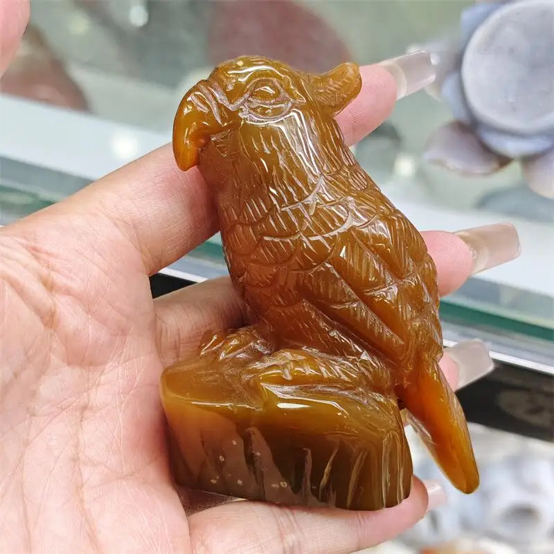 Yellow Agate Geode Parrot-ToShay.org