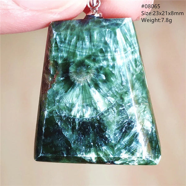 Green Seraphinite Pendant-ToShay.org