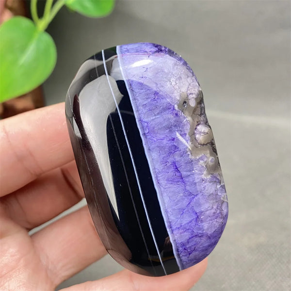 Purple Agate Palm Stones-ToShay.org