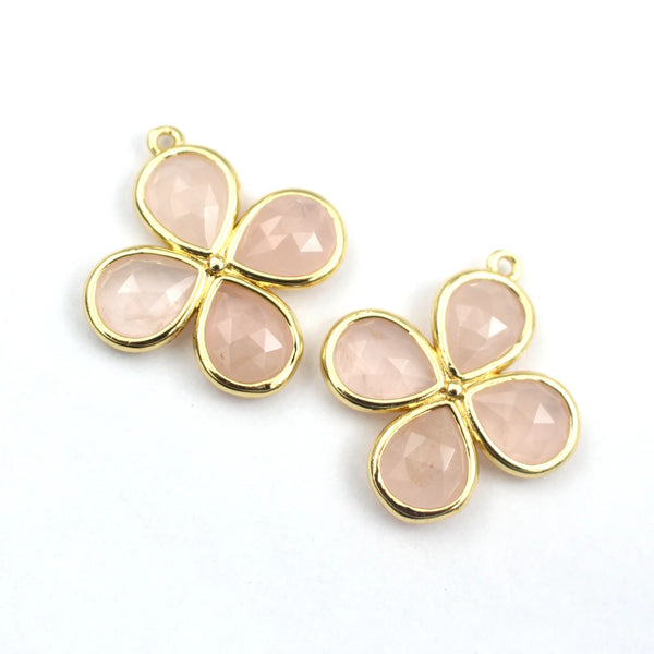 Mixed Crystal Flower Charms-ToShay.org