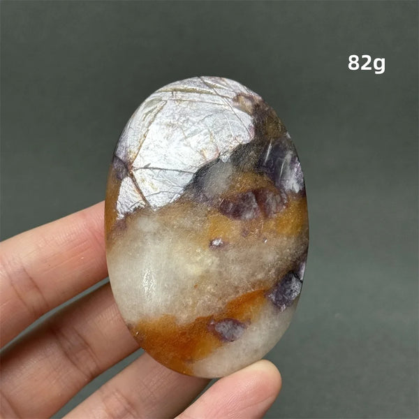 Purple Lepidolite Palm Stone-ToShay.org