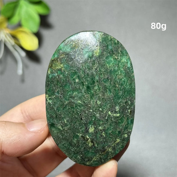 Green Emerald Quartz Palm Stone-ToShay.org