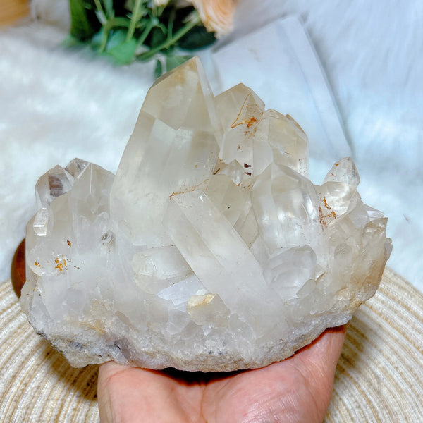 Clear Quartz Crystal Cluster-ToShay.org