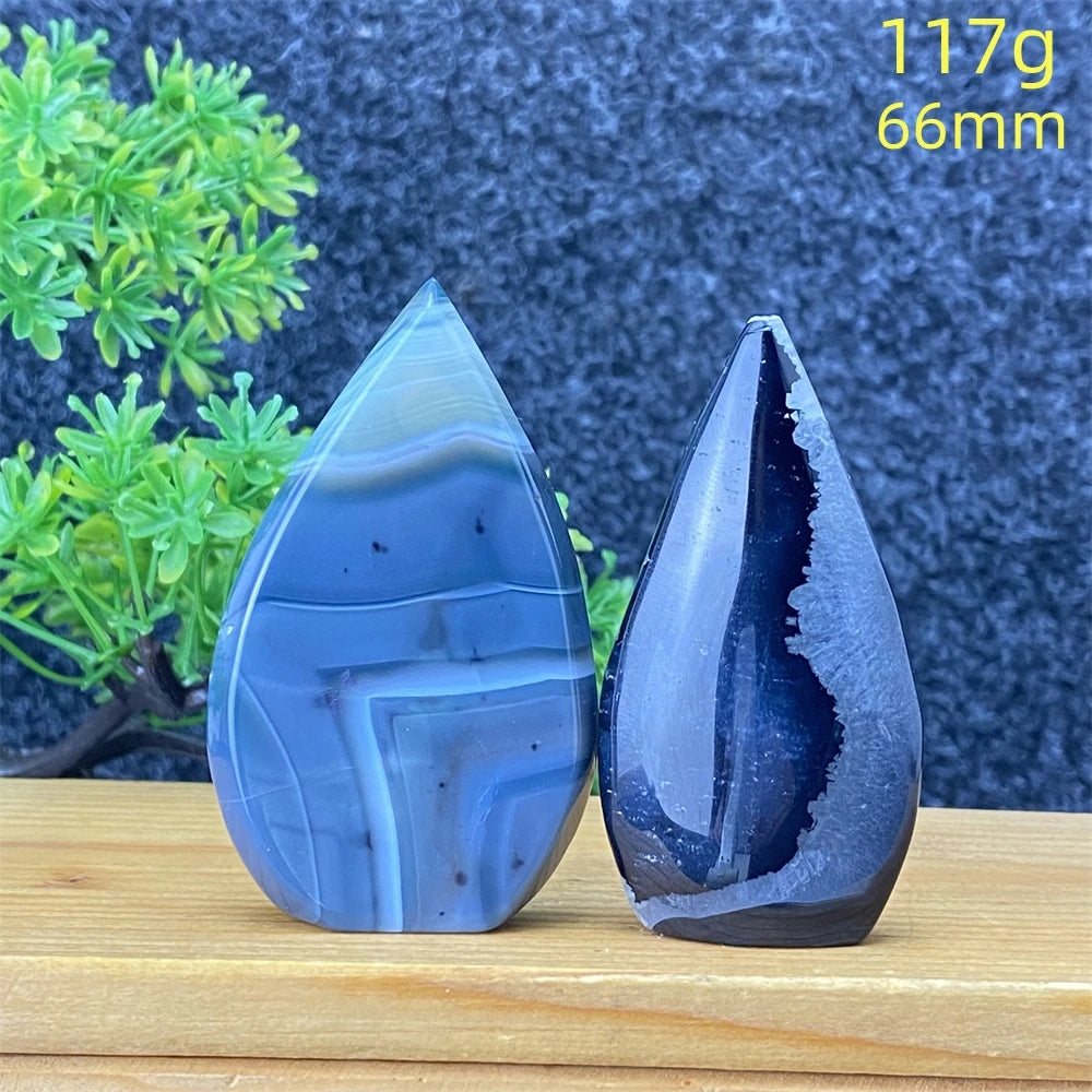Black Silk Agate Torch-ToShay.org