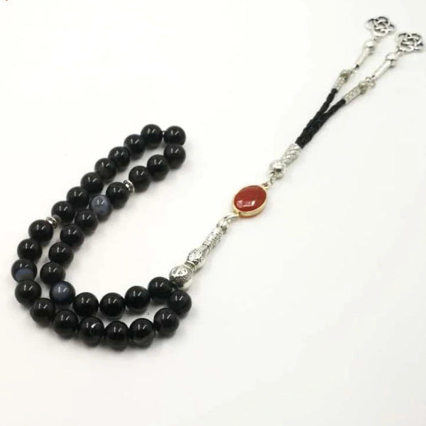 Black Agate Bead Tasbih-ToShay.org