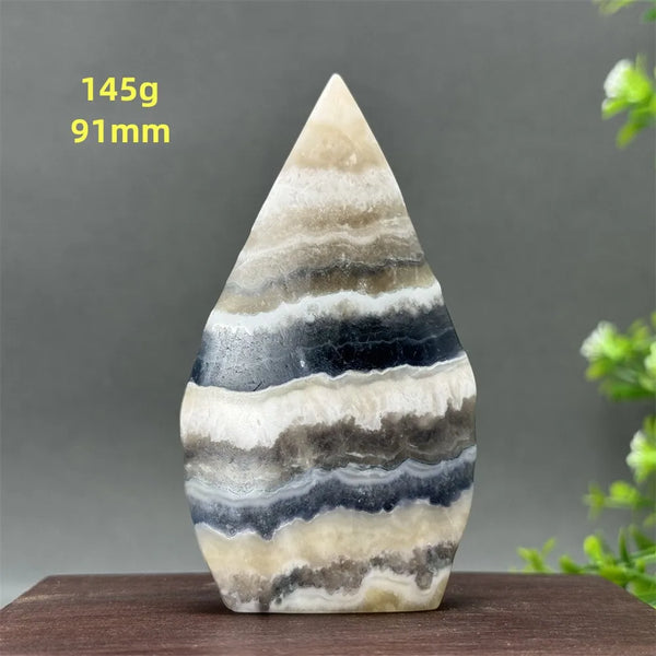 White Fluorite Agate Flame-ToShay.org