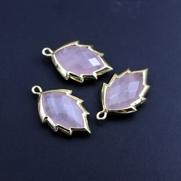 Mixed Crystal Leaf Charms-ToShay.org