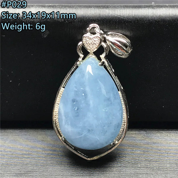 Blue Aquamarine Pendent-ToShay.org