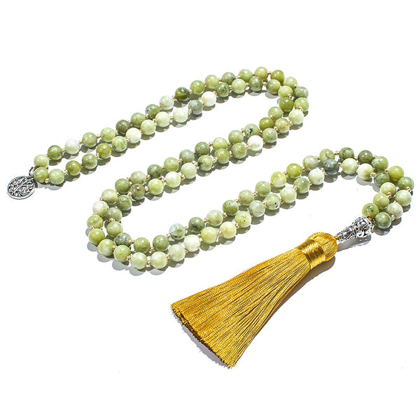 Green Jade Mala Beads-ToShay.org