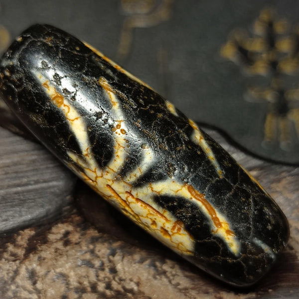 Tibetan Agate Dzi Bead-ToShay.org