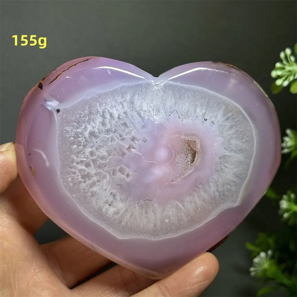 Pink Agate Geode Heart-ToShay.org