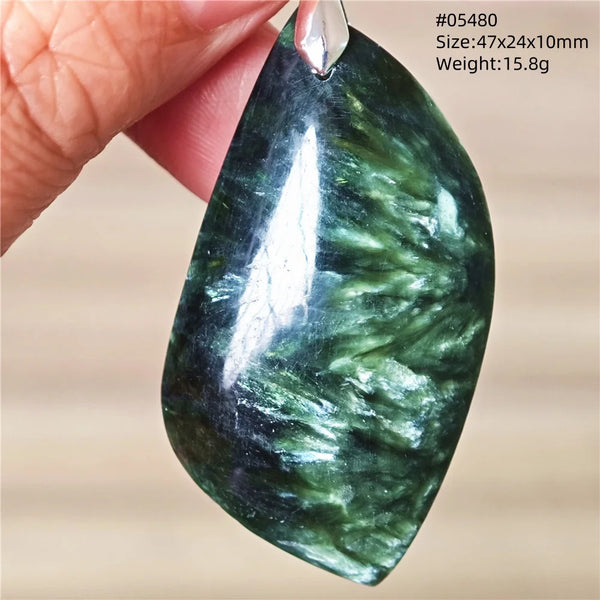 Green Seraphinite Pendant-ToShay.org